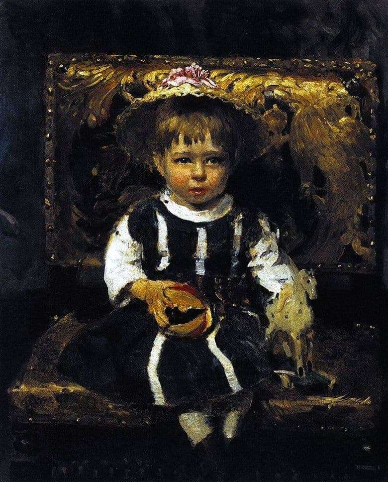 Description of the painting by Ilya Repin Portrait of V. I. Repina, the artists daughter