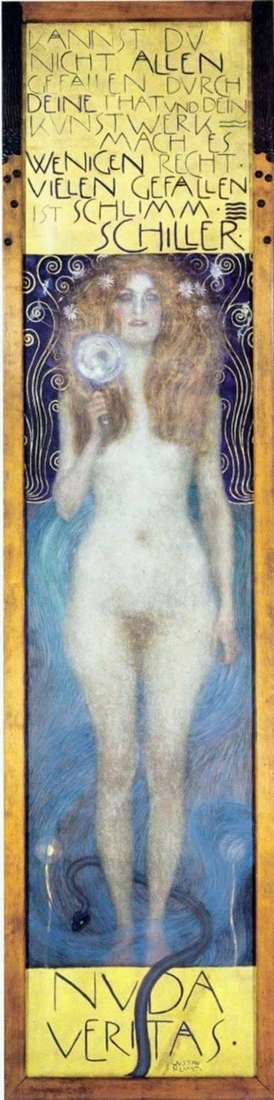 Description of the painting by Gustav Klimt Nude Truth