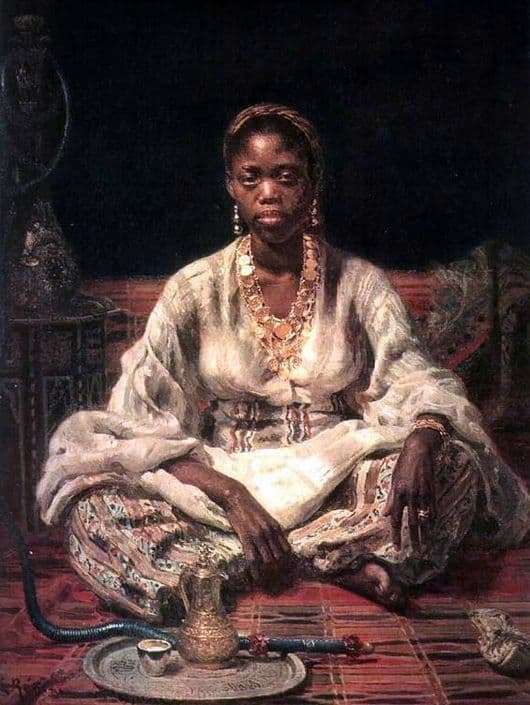 Description of the painting by Ilya Repin Black Woman