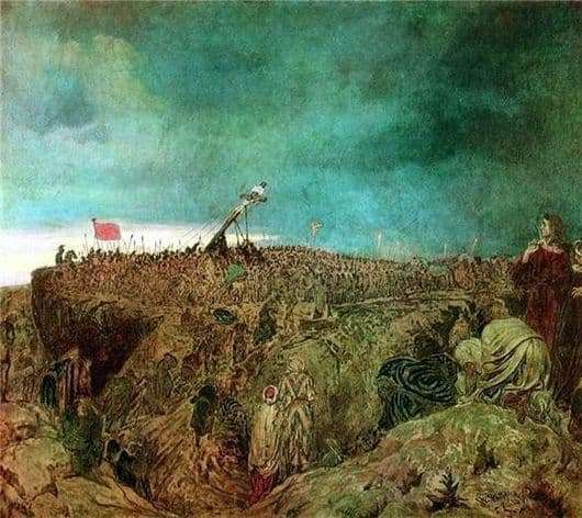 Description of the painting by Ilya Repin Calvary