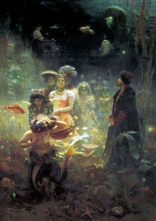 Description of the painting by Ilya Repin Sadko