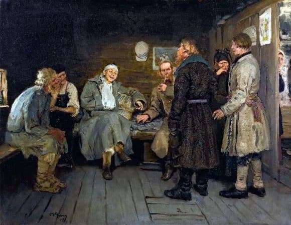 Description of the painting by Ilya Repin Return from War