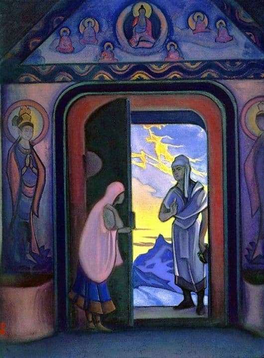 Description of the painting by Nicholas Roerich Herald
