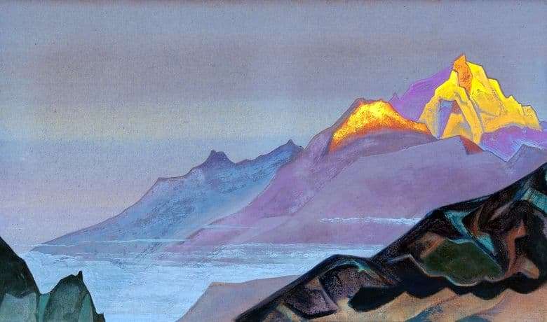 Description of the painting by Nicholas Roerich The Way to Shambhala