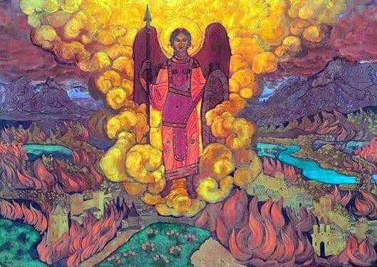 Description of the painting by Nicholas Roerich The Angel of the Last