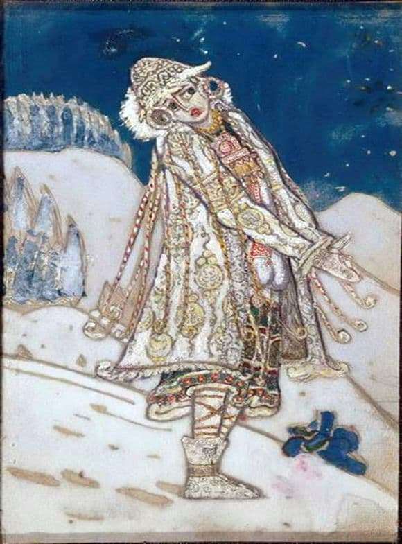 Description of the painting by Nicholas Roerich Snow Maiden