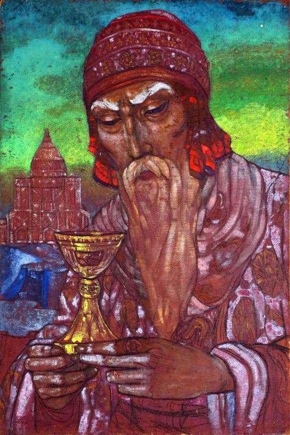 Description of the painting by Svyatoslav Roerich King Solomon