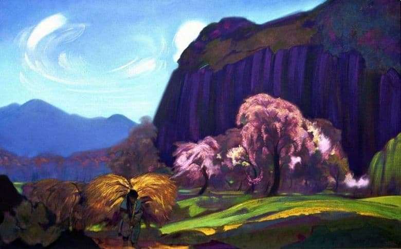 Description of the painting by Svyatoslav Roerich Landscape