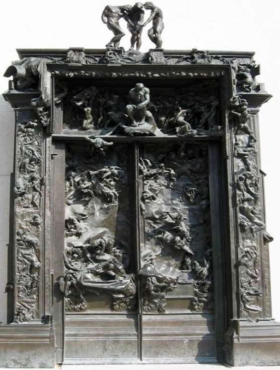 Description of the sculptural composition of Francois Auguste Rodin Gates of Hell