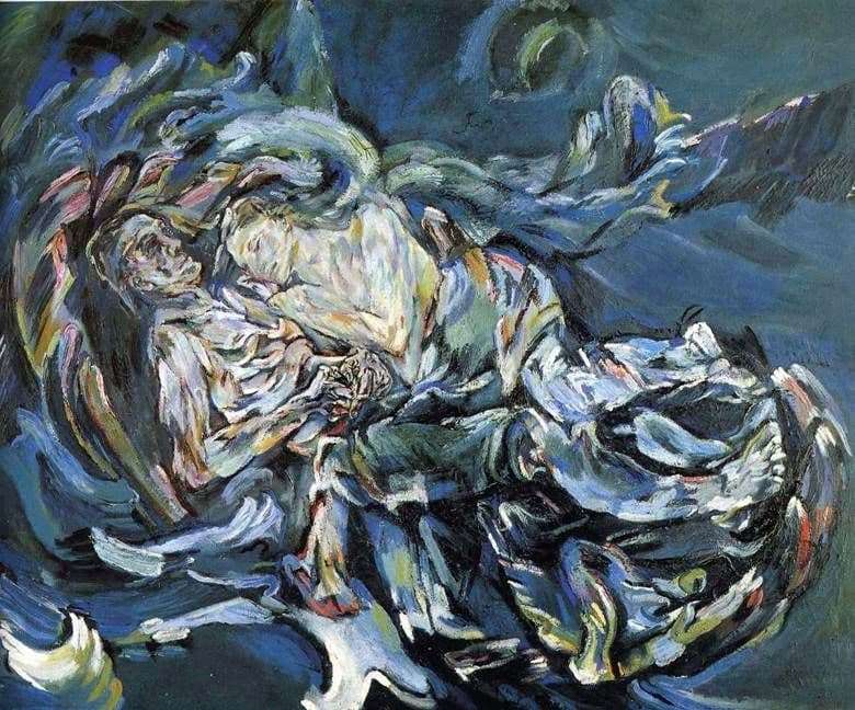 Description of the painting by Oscar Kokoschka The Bride of the Wind