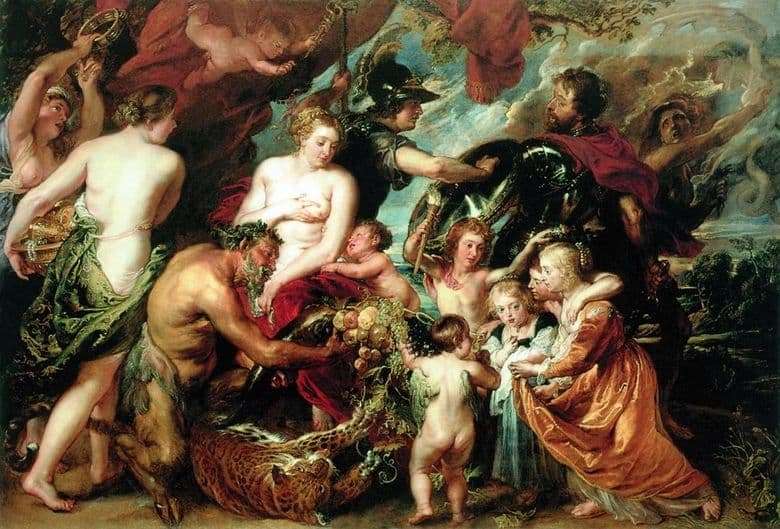 Description of the painting by Peter Rubens Allegory of War and Peace