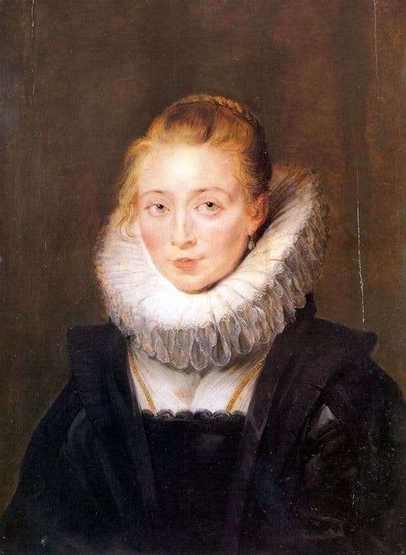 Description of the painting by Peter Rubens Portrait of a womanwoman Infanta Isabella