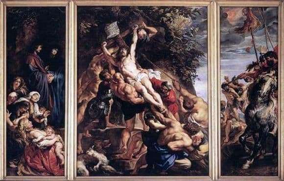 Description of the painting by Peter Rubens Exaltation of the Cross
