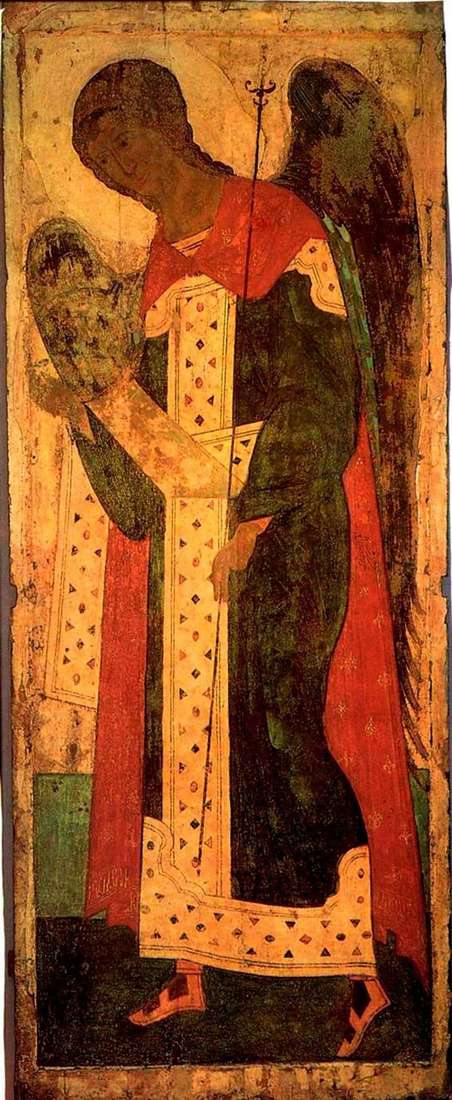 Description of the icon by Andrei Rublev Archangel Gabriel