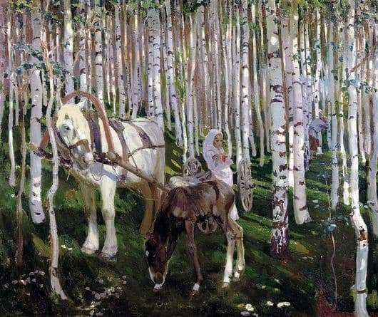 Description of the painting by Arkady Rylov In the forest