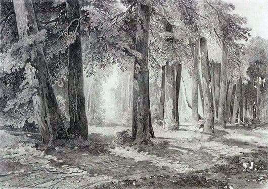 Description of the painting by Alexei Savrasov In the Park