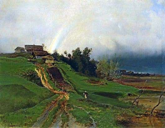 Description of the painting by Alexei Savrasov Rainbow