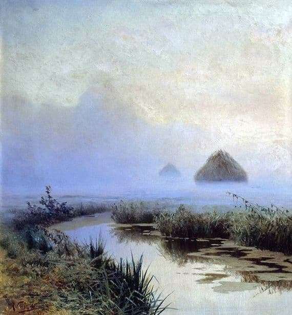 Description of the painting by Nikolai Sergeev Fog