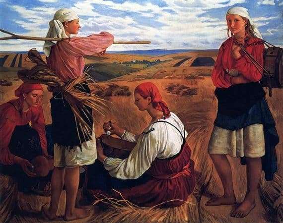 Description of the painting by Zinaida Serebryakova Harvest