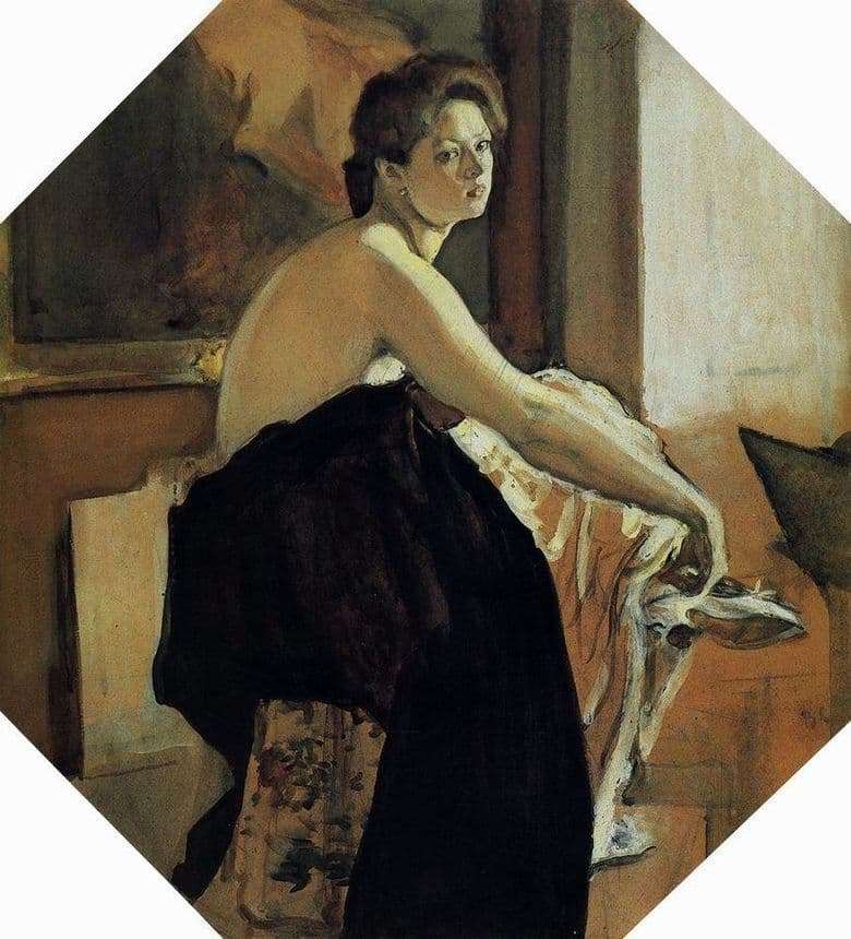 Description of the painting by Valentin Serov The Model