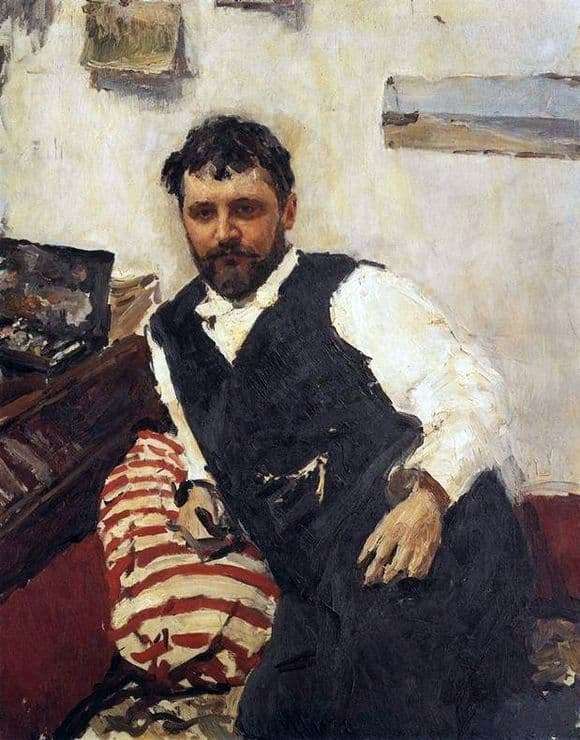 Description of the painting by Valentin Serov Portrait of Konstantin Korovin