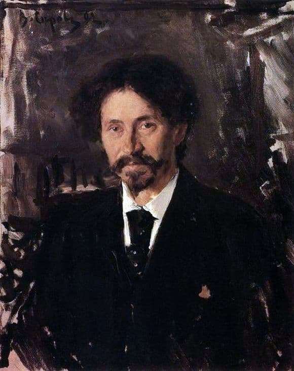 Description of the painting by Valentin Serov Portrait of Repin