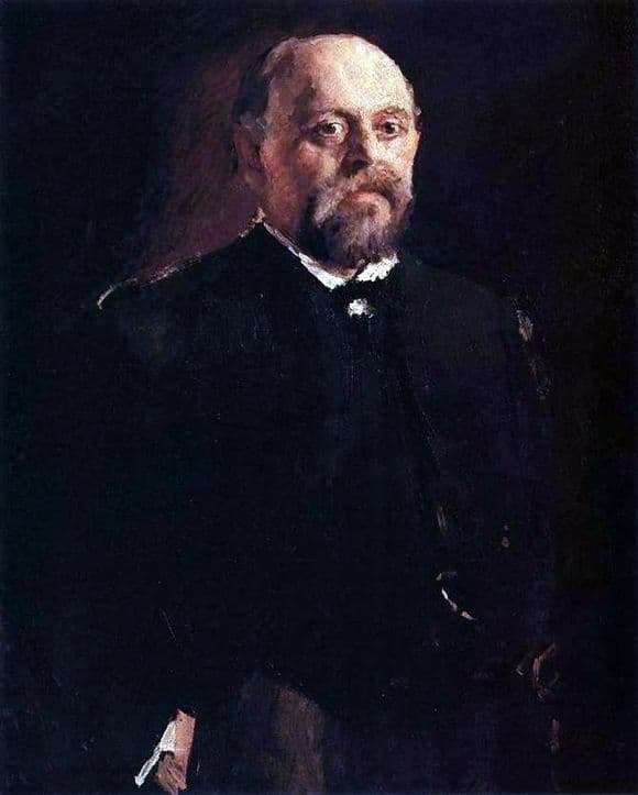 Description of the painting by Valentin Serov Portrait of S. I. Mamontov