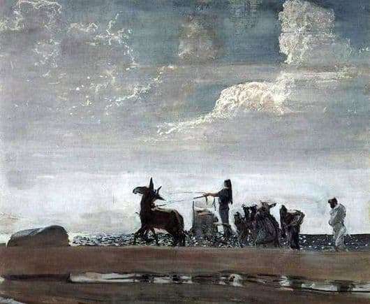 Description of the painting by Valentin Serov Odyssey and Navsikaya