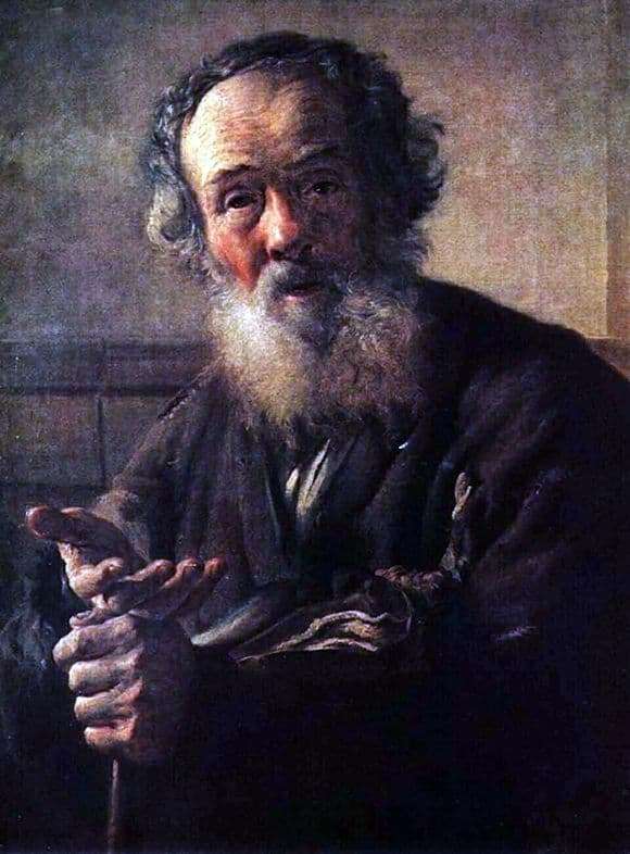 Description of the painting by Vasily Andreevich Tropinin Beggar Old Man (1823)