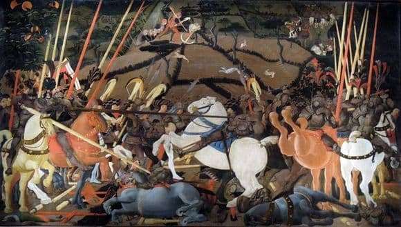 Description of the painting by Paolo Uccello The Battle of San Romano