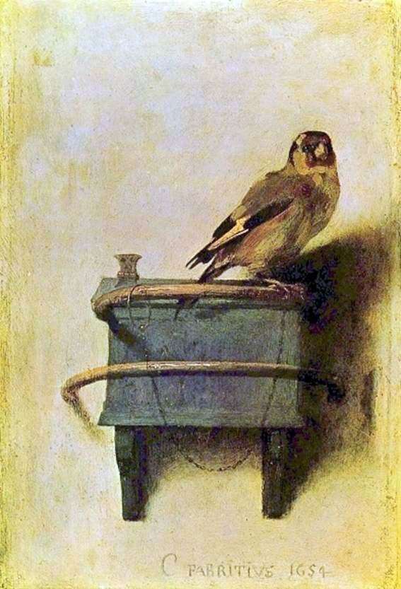 Description of the painting by Karel Fabricius Goldfinch