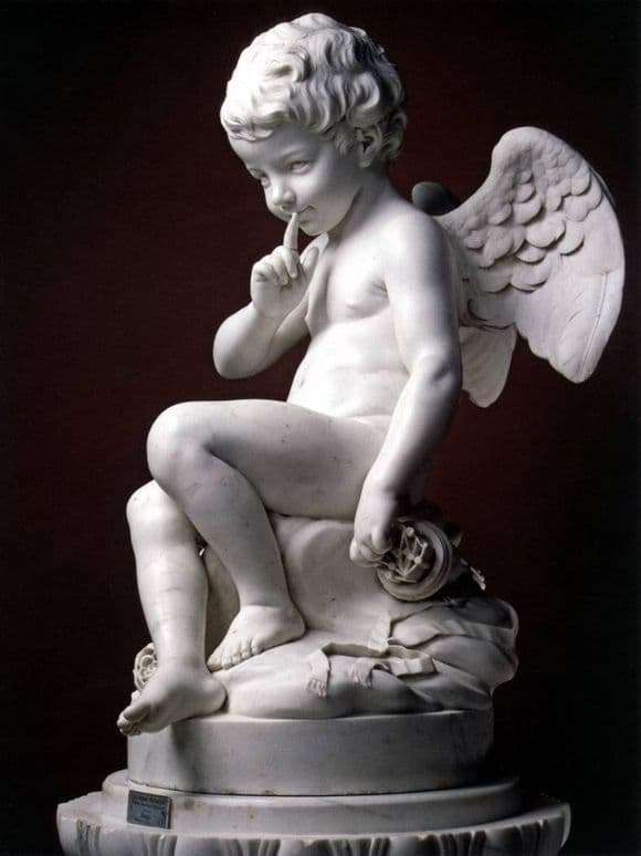 Description of the sculpture by Etienne Maurice Falcone Dangerous Cupid