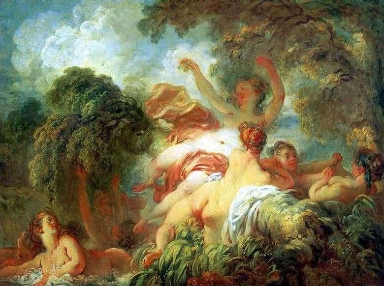 Description of the painting by Jean Honore Fragonard Bathers
