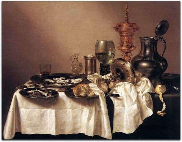 Description of the painting by Willem Head Still Life