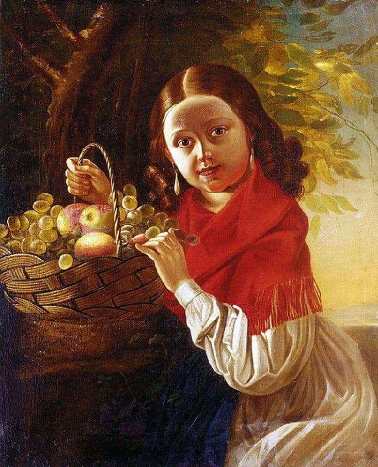 Description of the painting by Ivan Khrutsky Girl with fruit