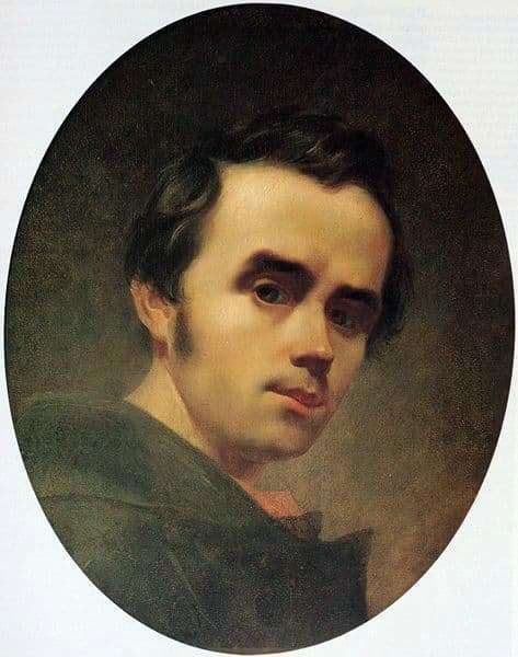Description of the painting by Taras Shevchenko Self portrait