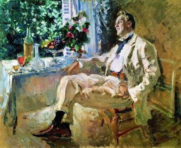 Description of the painting by Konstantin Korovin Portrait of Chaliapin