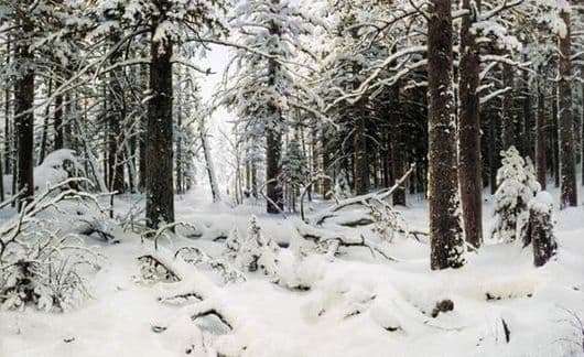 Description of the painting by Ivan Shishkin Winter (Winter Forest)