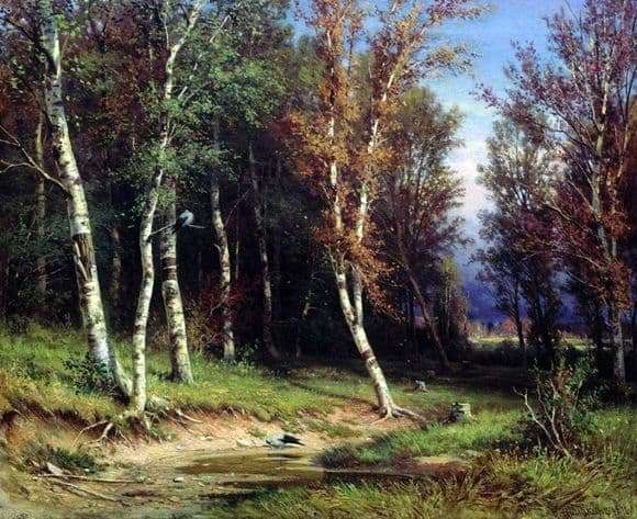 Description of the painting by Ivan Shishkin The forest before the storm