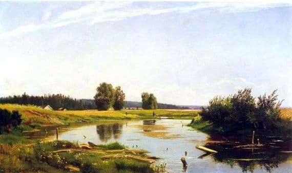 Description of the painting by Ivan Shishkin Landscape with a lake