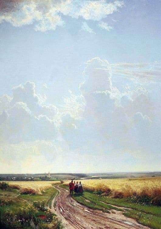 Description of the painting by Ivan Shishkin Noon. In the vicinity of Moscow 