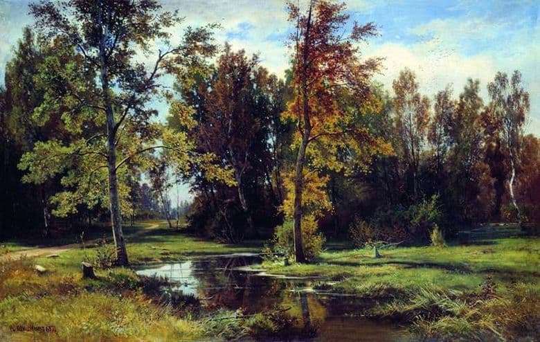 Description of the painting by Ivan Shishkin Birch Forest