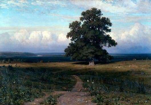 Description of the painting by Ivan Shishkin Among the flat valley