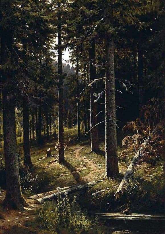 Description of the painting by Ivan Shishkin Forest Landscape