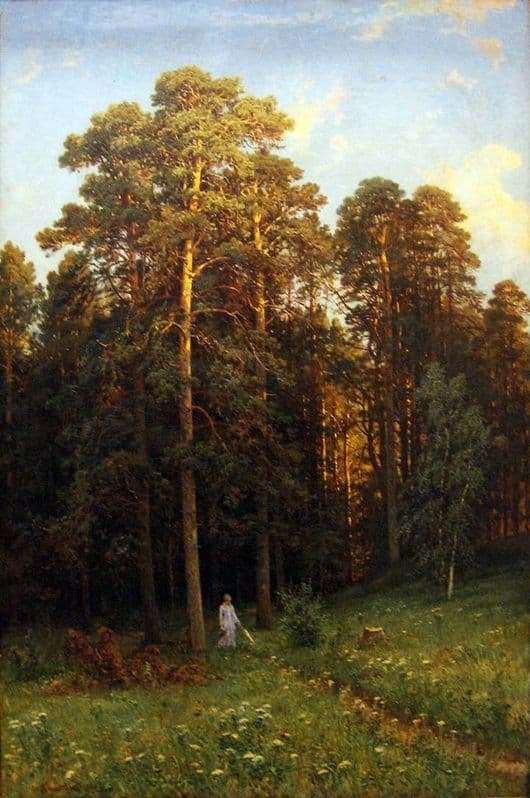 Description of the painting by Ivan Shishkin At the edge of a pine forest