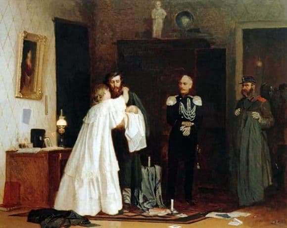Description of the painting by Arseny Shurygin Arrest