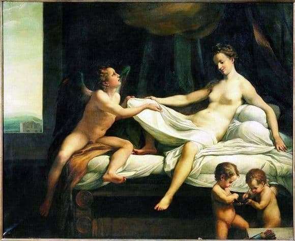 Description of the painting by Correggio Danae