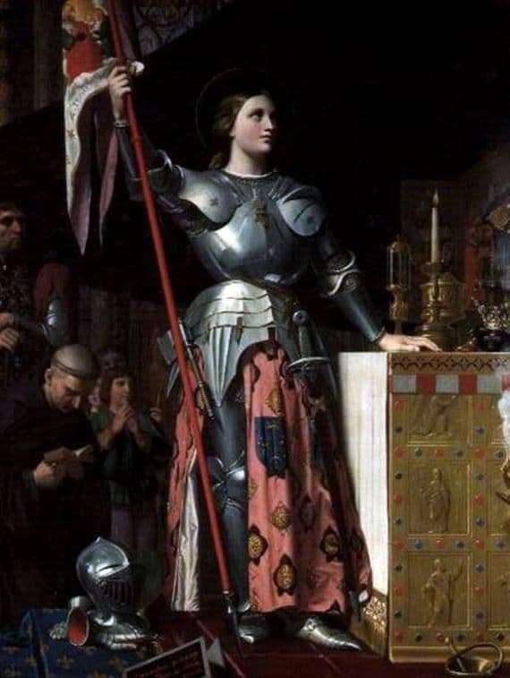 Description of the painting by Jean Auguste Ingres Joan of Arc at the coronation of Charles 7