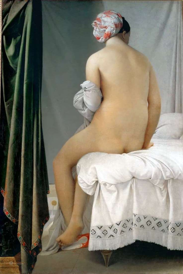 Description of the painting by Jean Auguste Ingres Bather