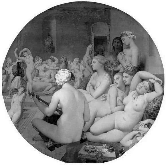 Description of the painting by Jean Auguste Ingres Turkish bath
